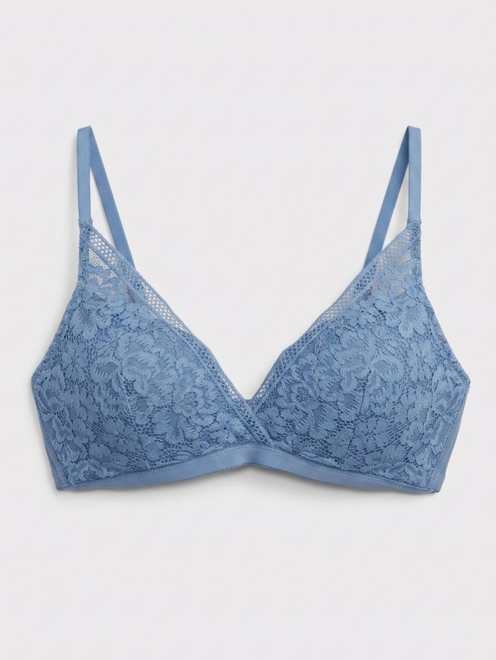 Knix Deep V Daylight Blue Lace Wireless Bralette - Women's Intimates